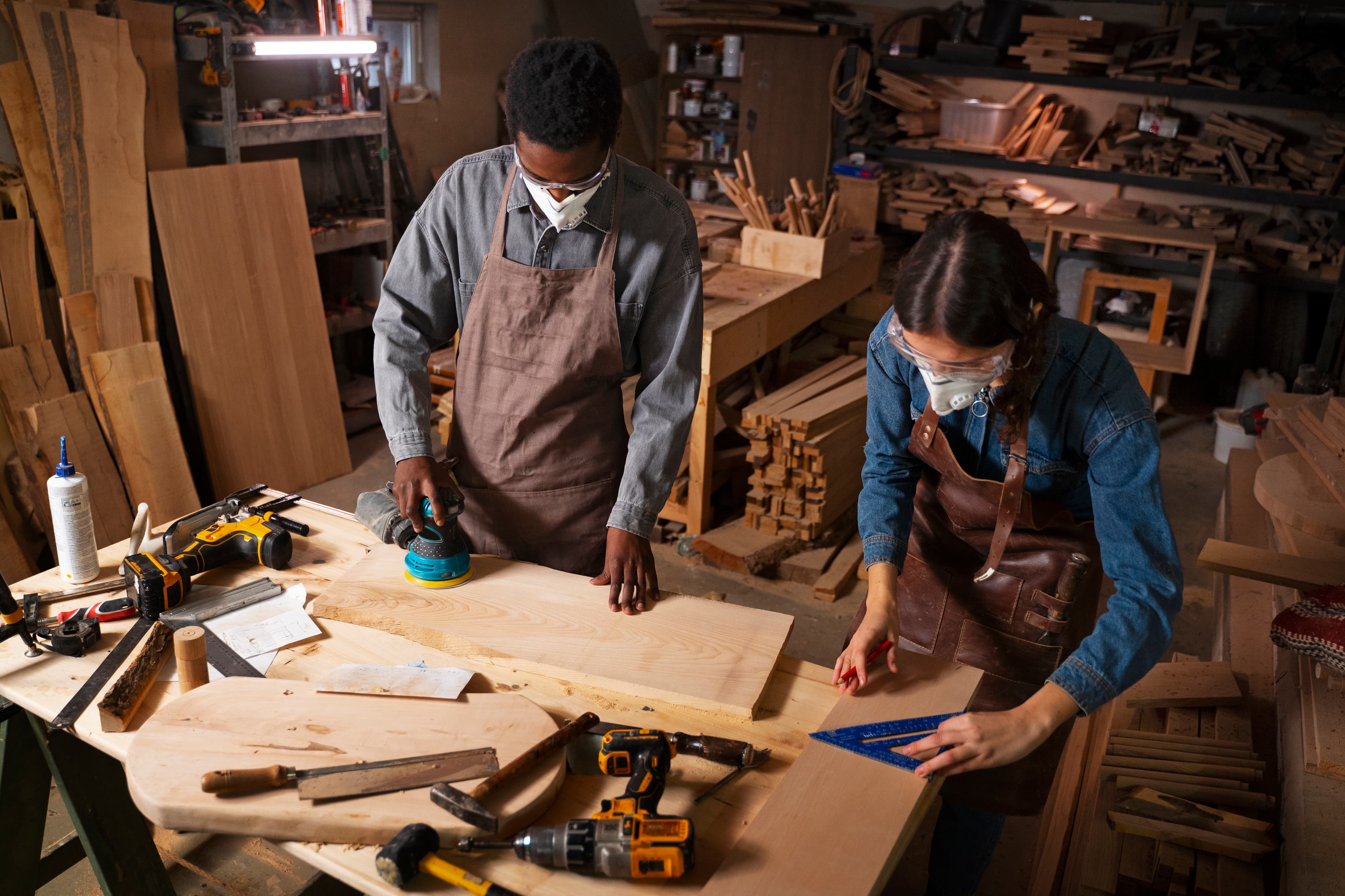 Wooden carvings and sculptures